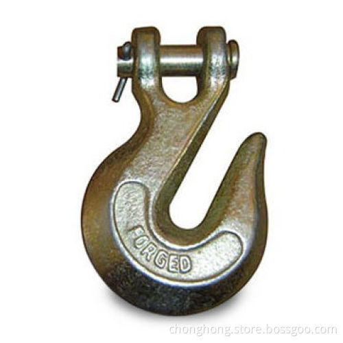 Clevis Slip Hook, Made of Carbon Steel or Stainless Steel AISI304 or AISI316, Sized 1/4 to 3/4-inch